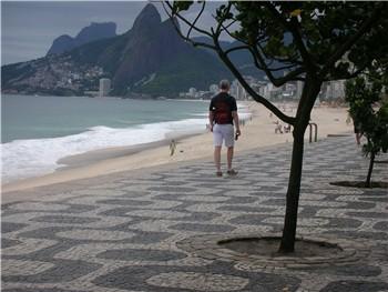 Black and white paving, Ipanema, Rio