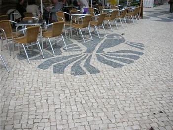 Mosaic paving at Luz, the Algarve