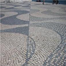 Variation on the wave pattern at the waterfront in Belem, Lisbon